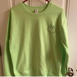 Lime Green Graphic Sweatshirt